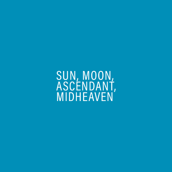 Picture of Sun, Moon, Ascendant and Midheaven 